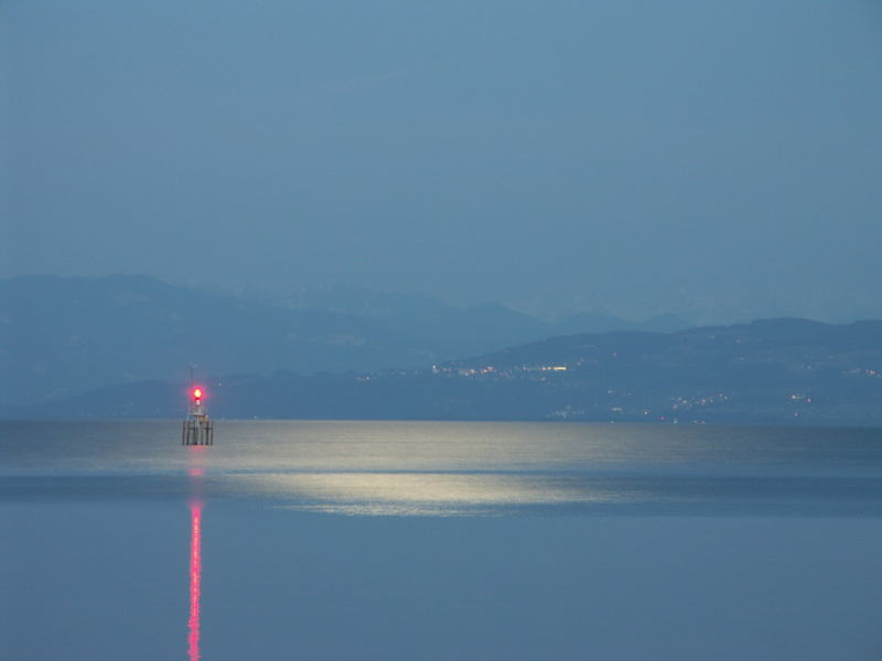 Mondlicht über dem Bodensee