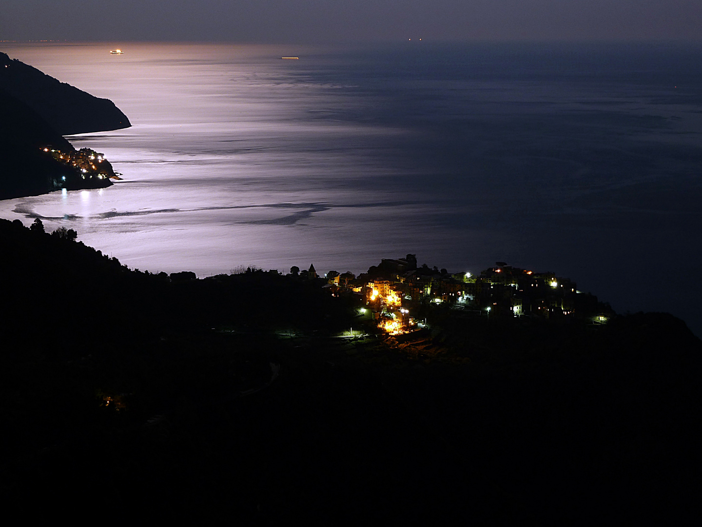 Mondlicht über der Cinque Terre