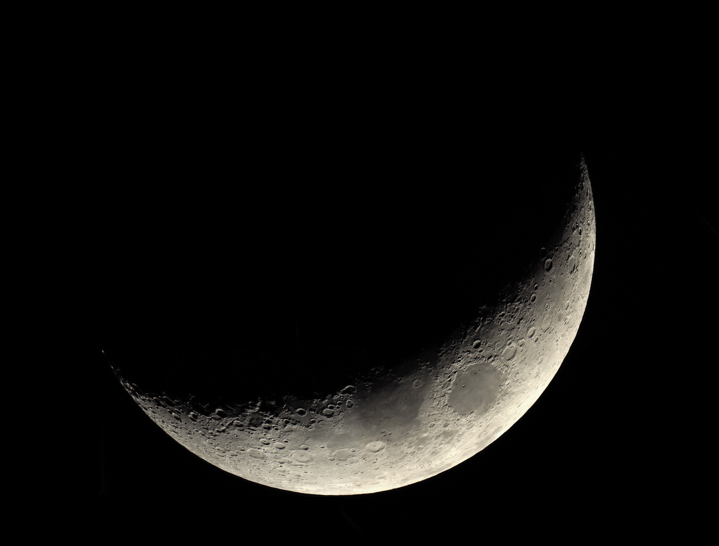 Mondmosaik aus 4 Aufnahmen am 05.03.2014 um 19:27 Uhr