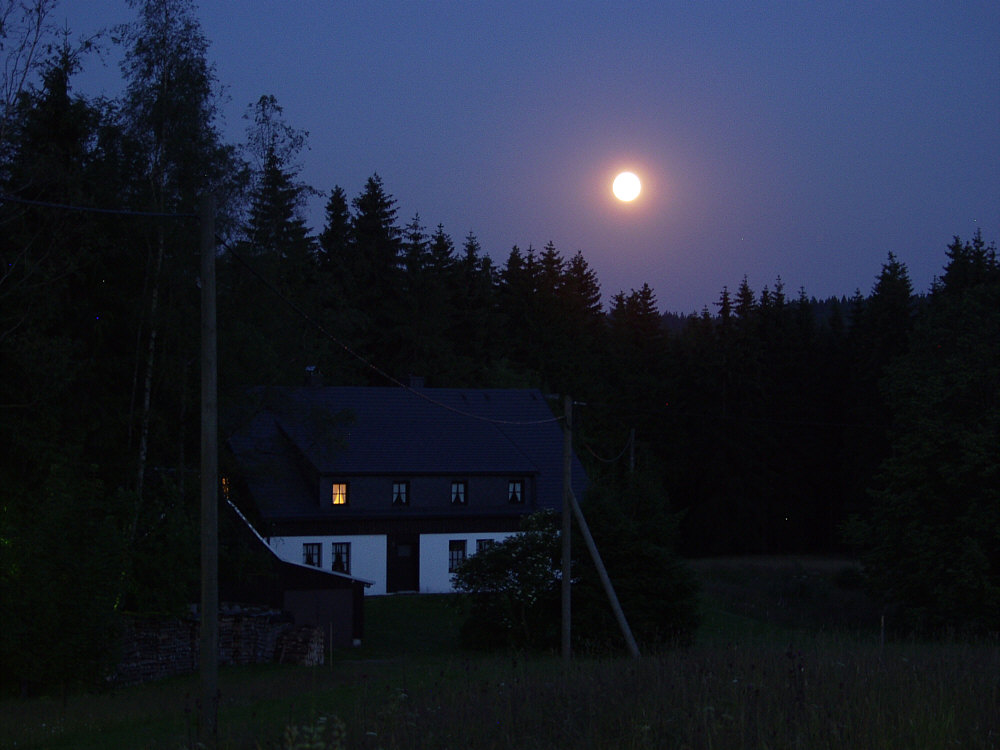 Mondnacht im Erzgebirge