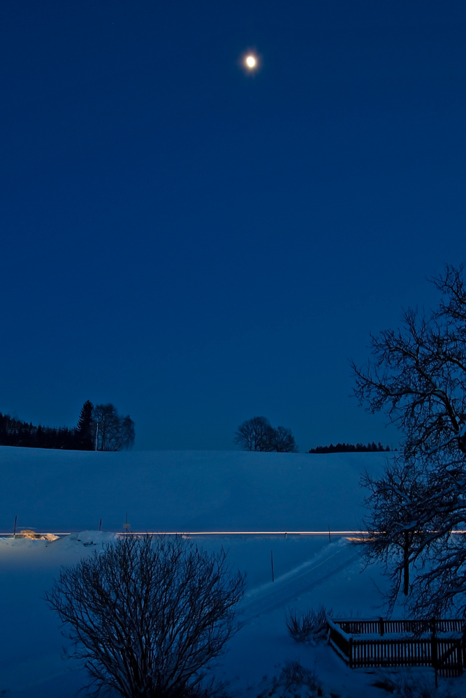 Mondnacht im Winter