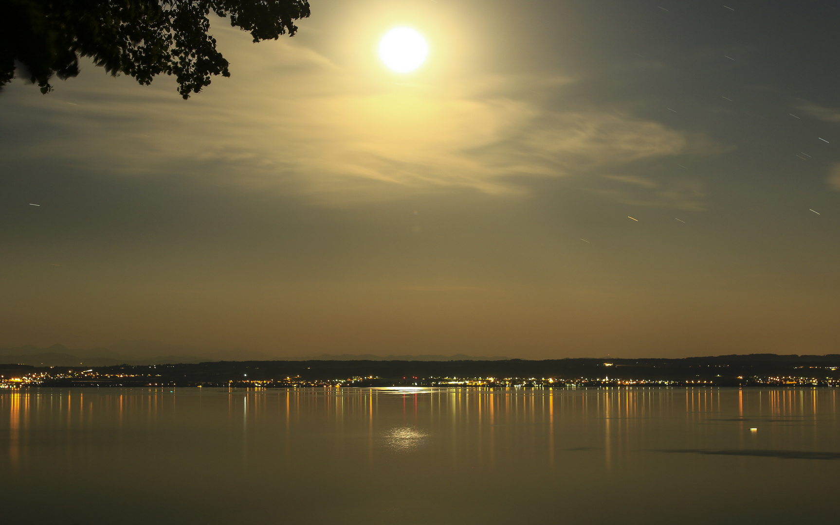 Mondnacht über dem Bodensee