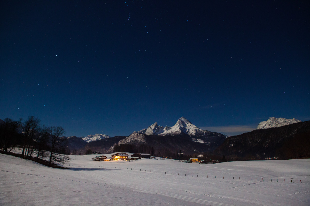 Mondnacht übern Watzmann