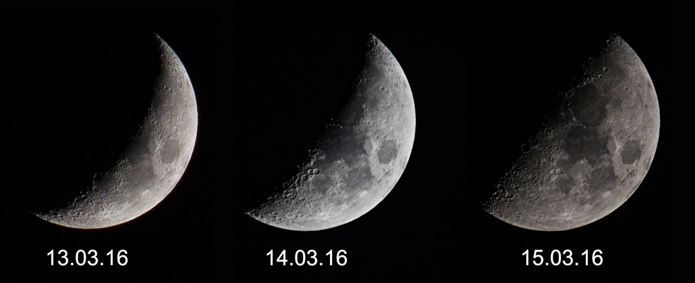 MondPhasen im März 2016