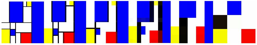 mondrian in pixel aufgelöst