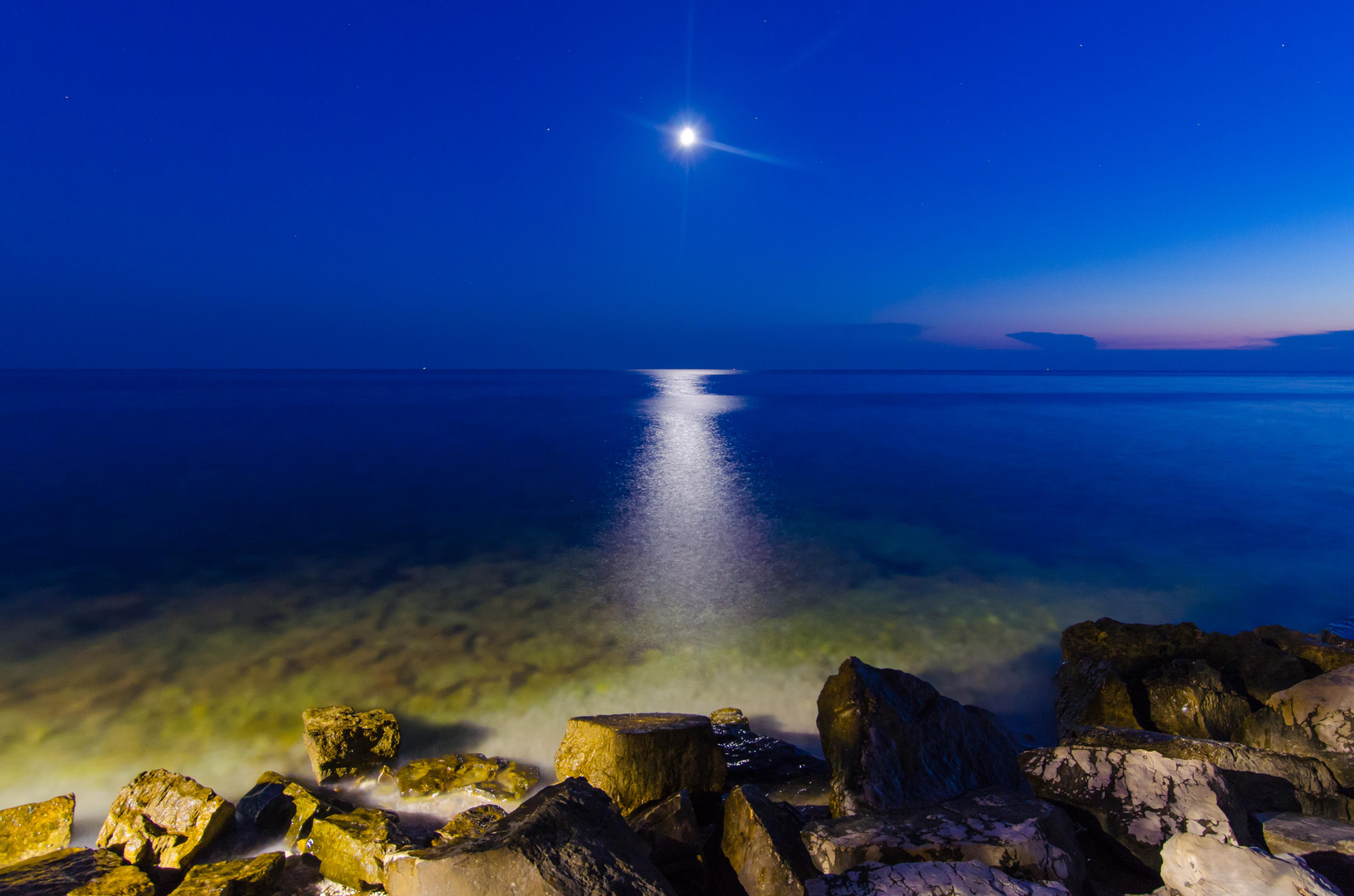 Mondschein Foto & Bild | landschaft, meer & strand, meer Bilder auf ...
