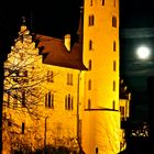 Mondschein am Schloss Lichtenstein