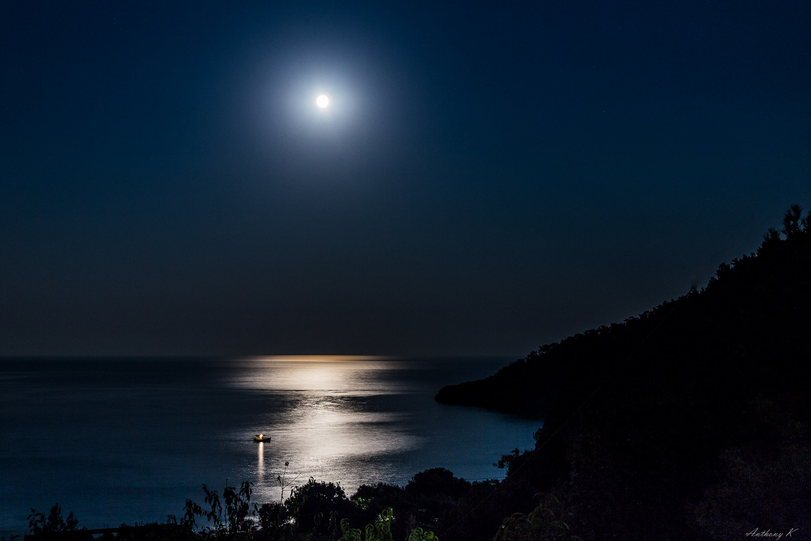 Mondschein Fischer Foto & Bild | world, meer, griechenland Bilder auf ...