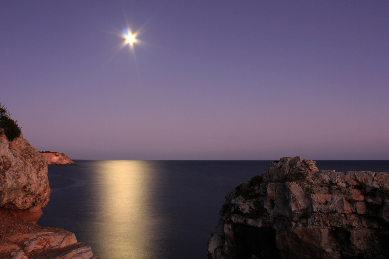 Mondschein in der Bucht von Santany