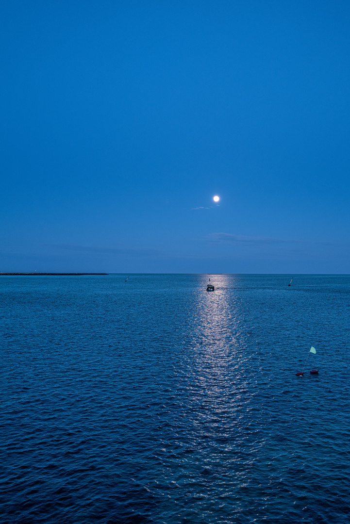 Mondschein in der Nordsee
