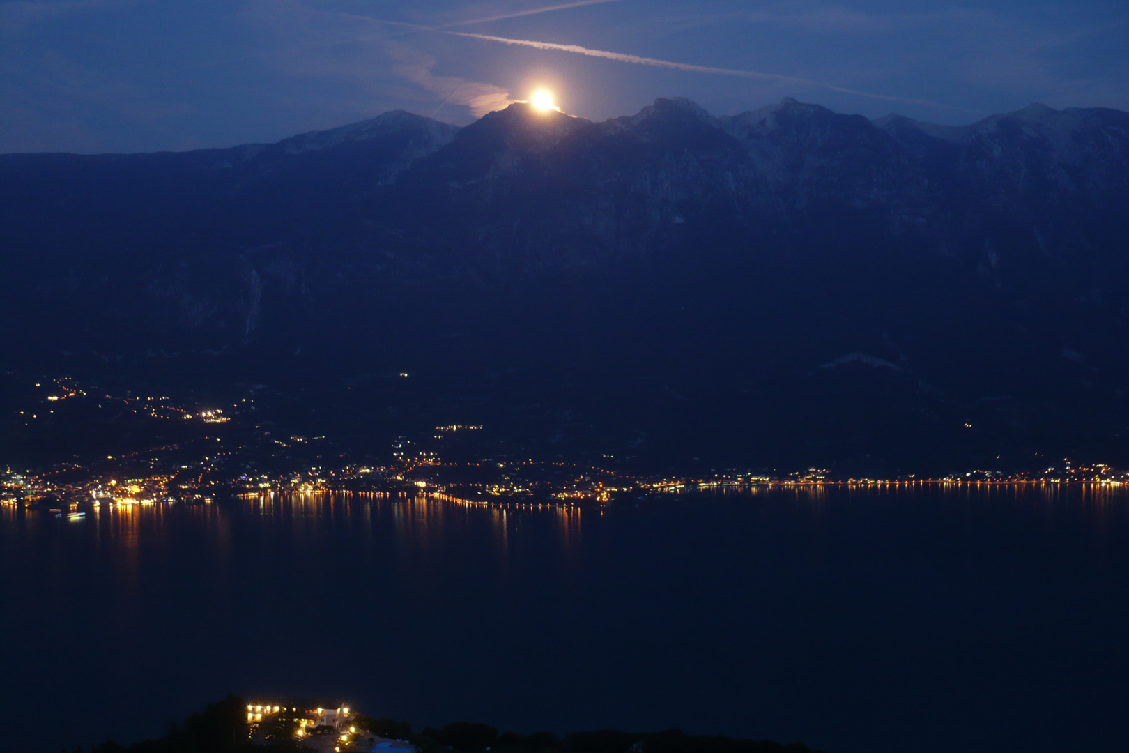 Mondschein über dem Gardasee