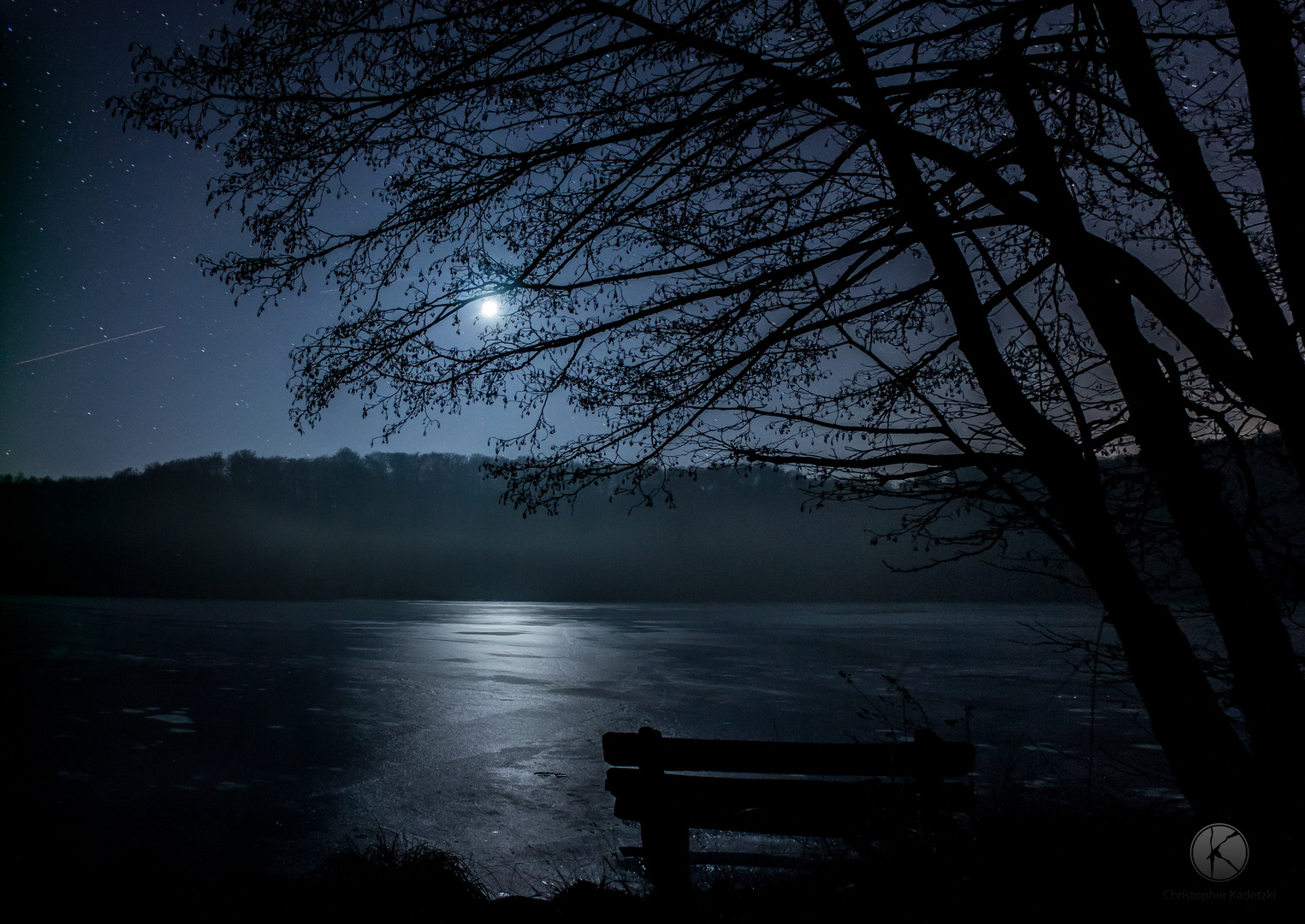 Mondschein über dem Treppelsee