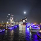 Mondschein über Elbphilharmonie 