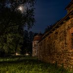 Mondschein über Schloss Eichenbarleben