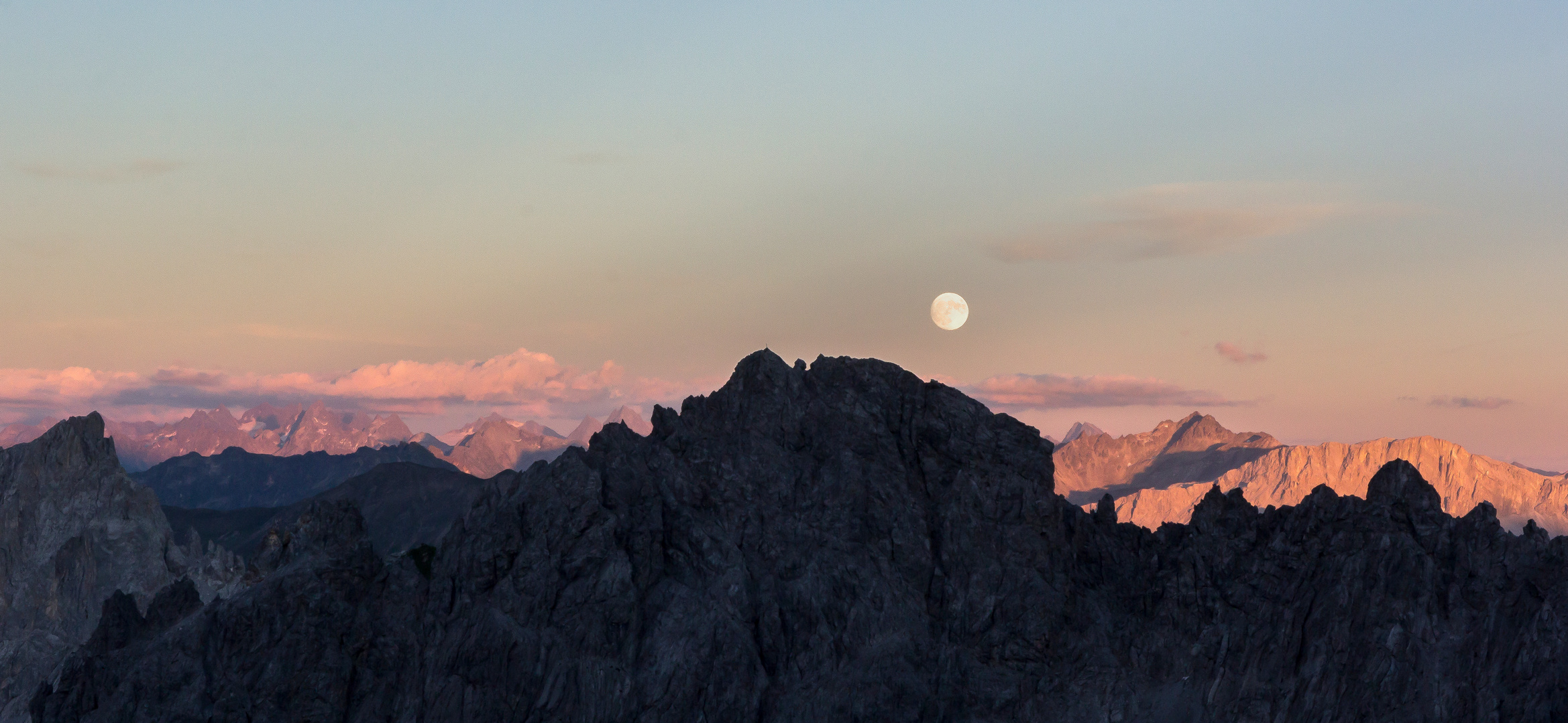 Mondschein überm Rätikon