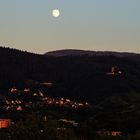 Mondscheinstimmung über dem Schwarzwald