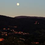 Mondscheinstimmung über dem Schwarzwald