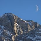 Mondsichel über dem Karwendel