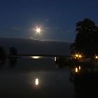 Mondspiegelung im Schweriner See