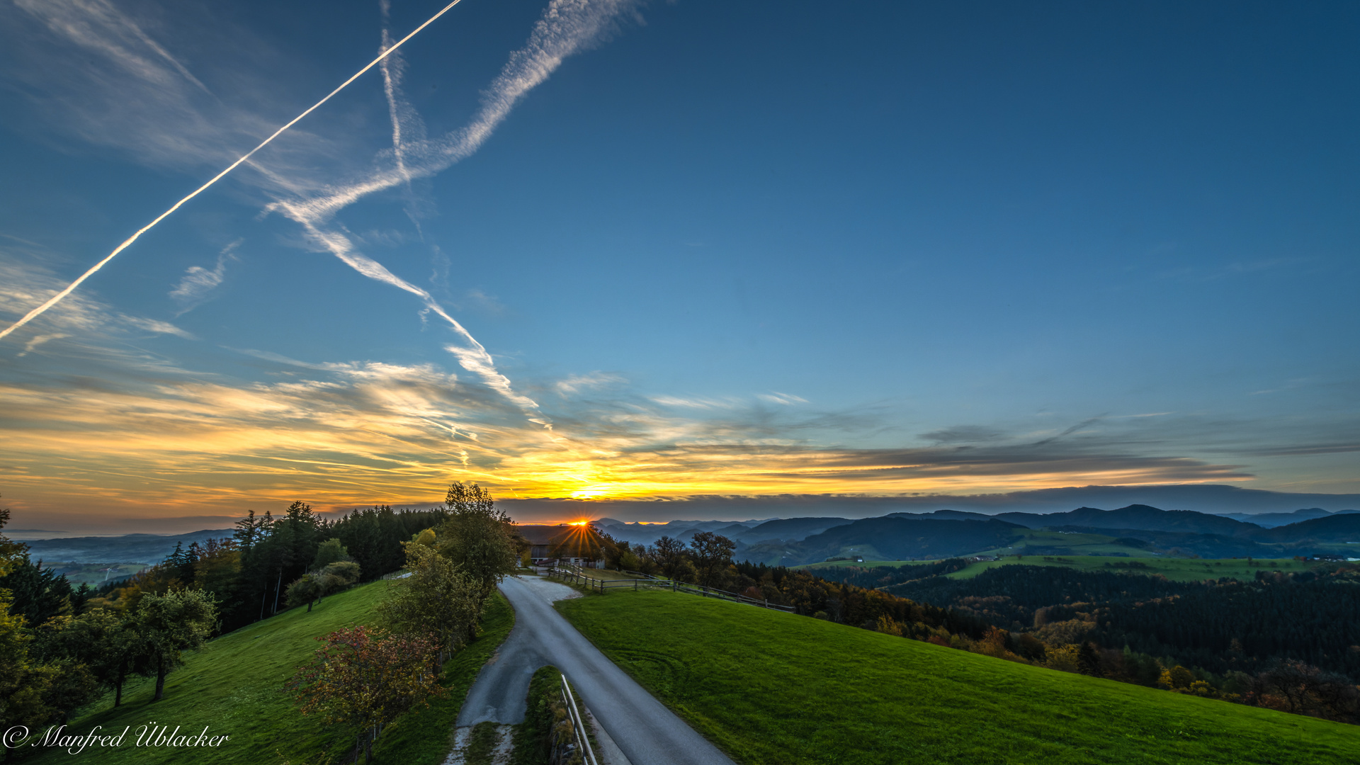 Mondunter - und Sonnenaufgang ...