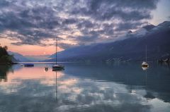 Monduntergang am Brienzersee