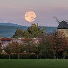 Monduntergang an der Warnstedter Mühle