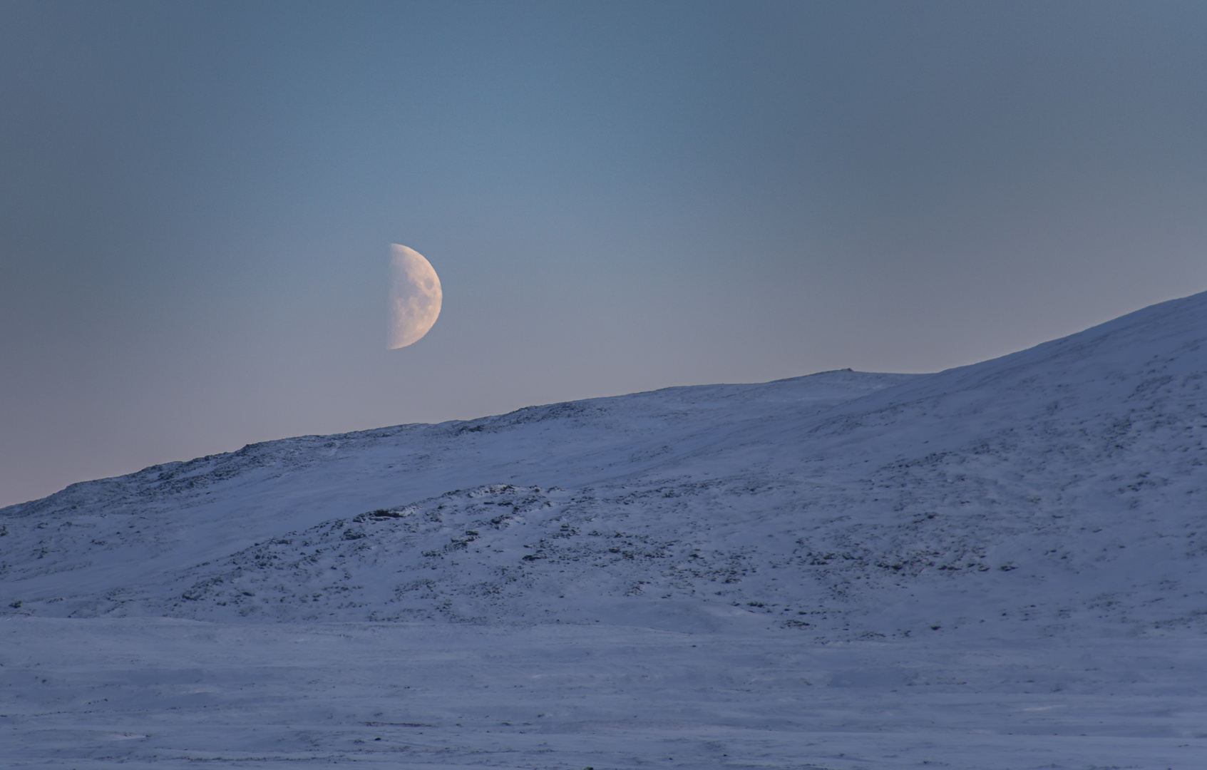 Monduntergang in der Rondane