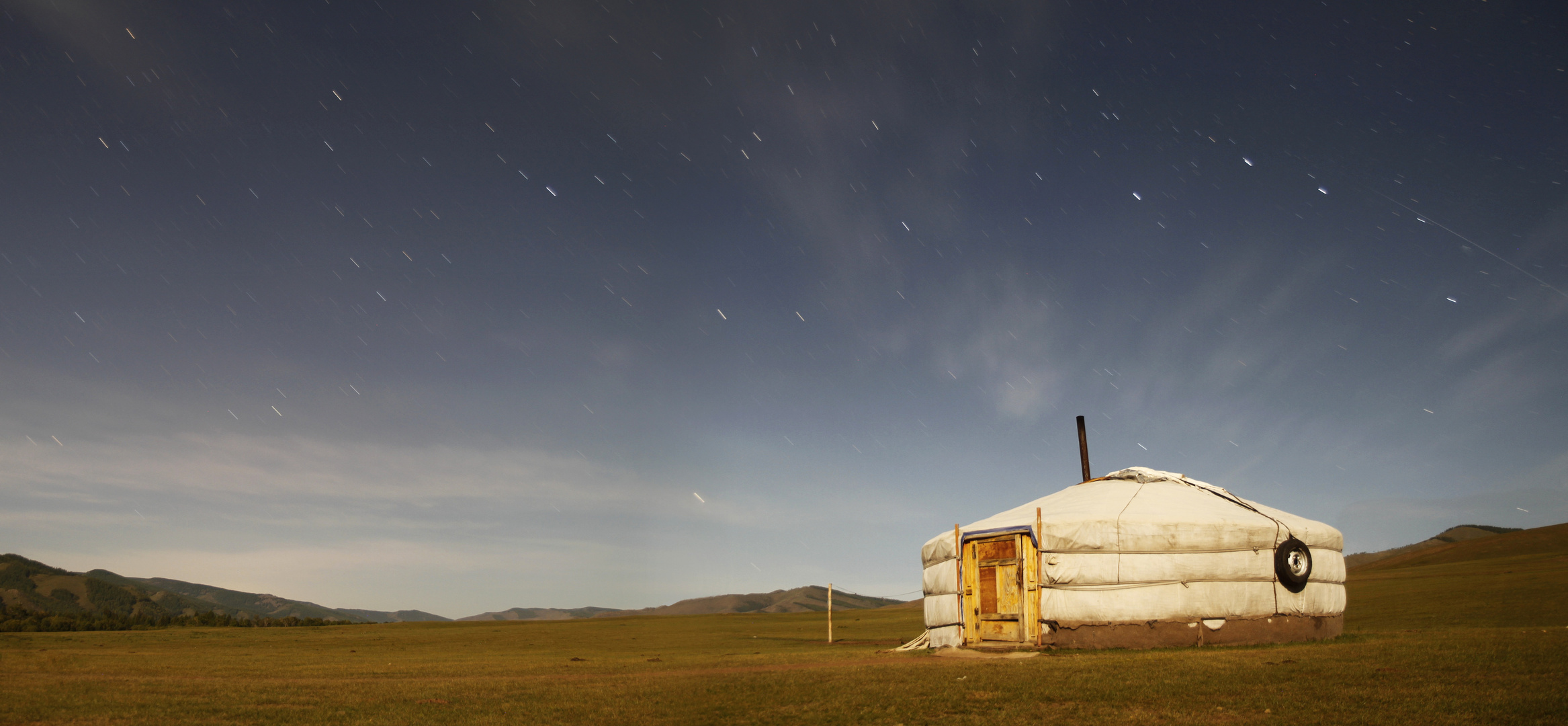 Mongolei bei Nacht