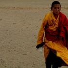 Mongolia: Gobi Desert, Buddhist monk