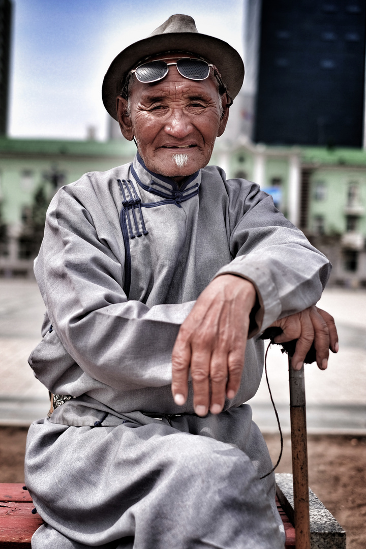 Mongolia - proud old man