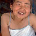Mongolian girl in good moods