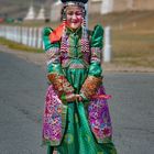 Mongolian woman in her costumes