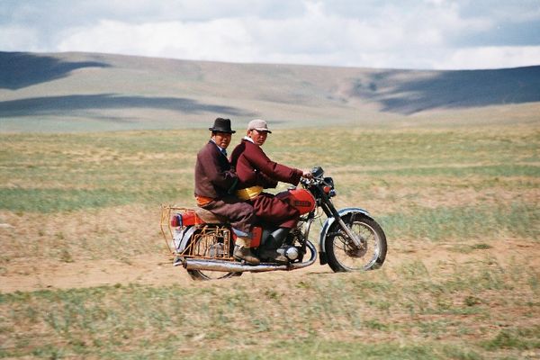 mongolische Steppe