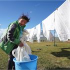 Mongolische Wäscheleine  -  für Andi