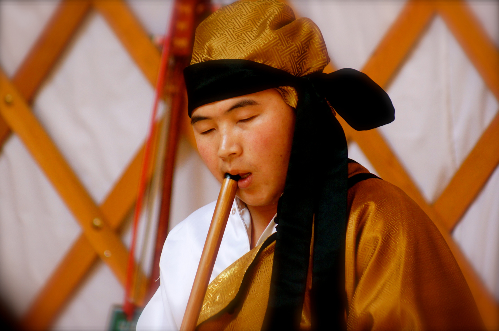 Mongolischer Flötenspieler