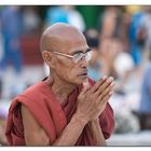 Monk at Shwedagon Pagoda