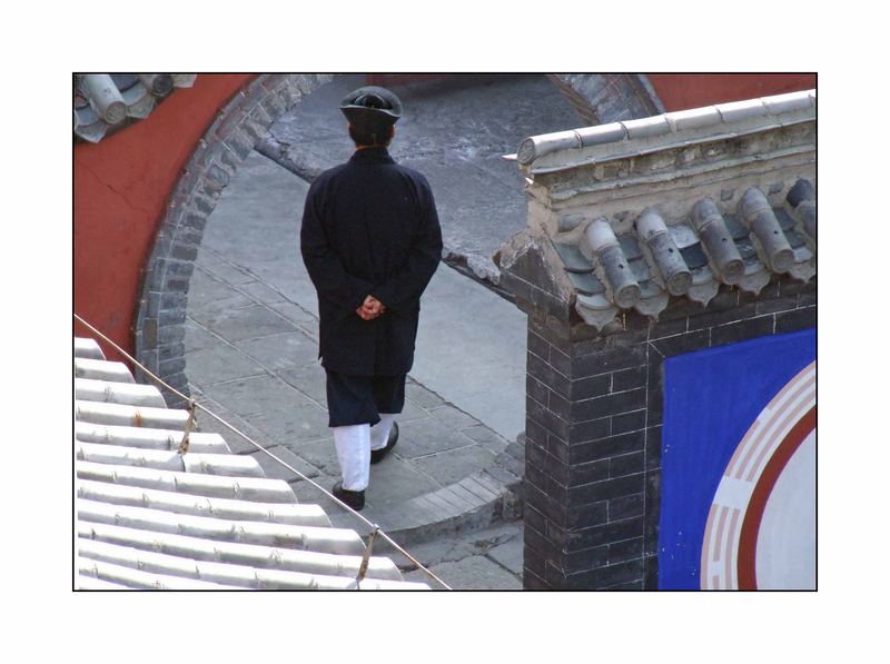 monk at tai shan