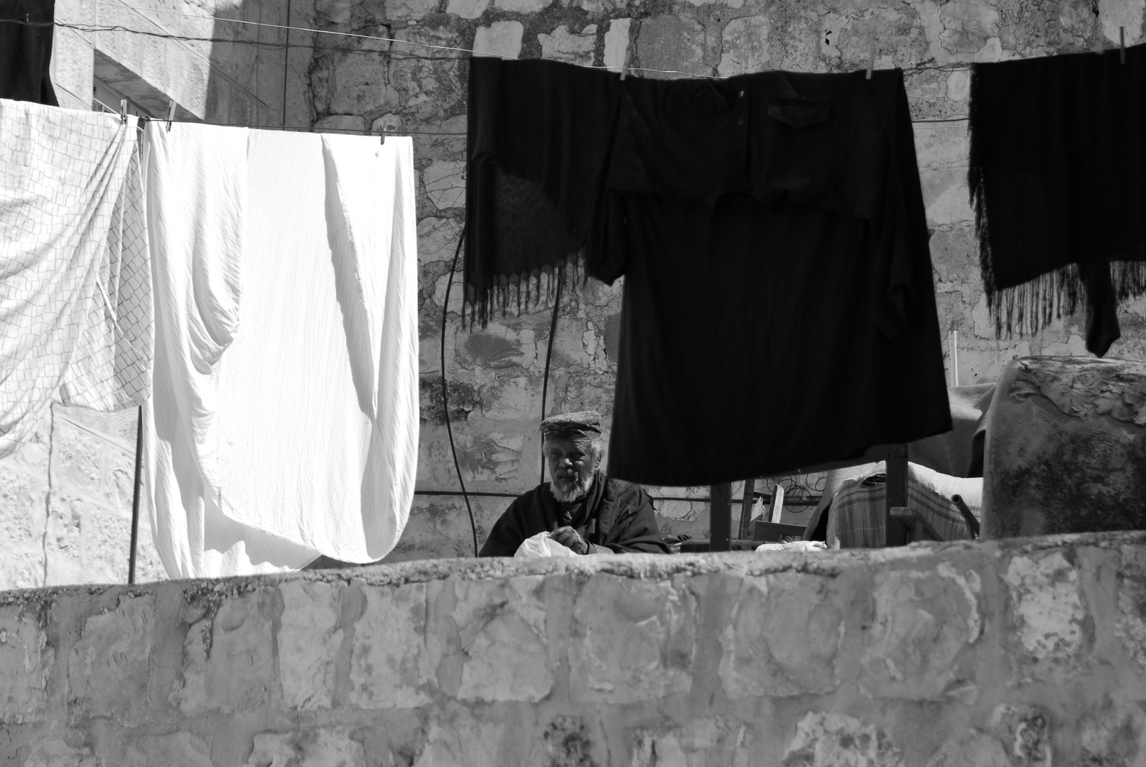 MONK, DEIR ES-SULTAN, JERUSALEM