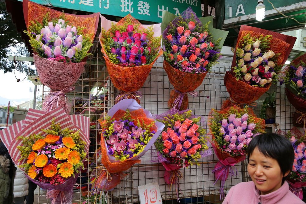 Monk Kok Blumenmarkt