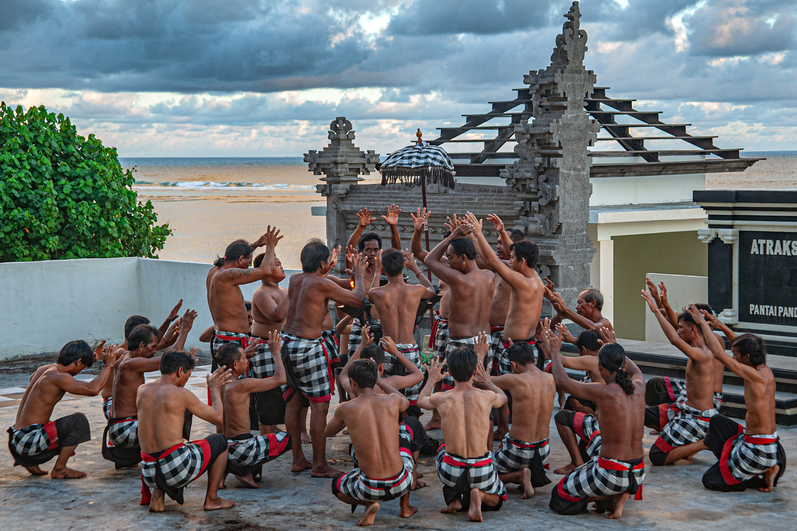 Monkey dance at Kecak performance