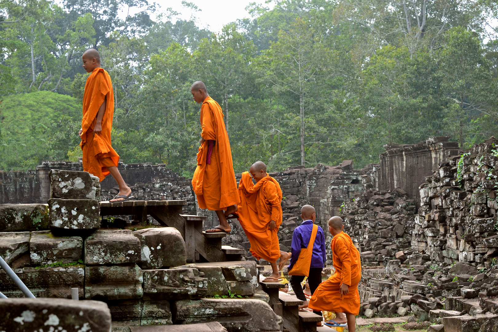 Monks at work...