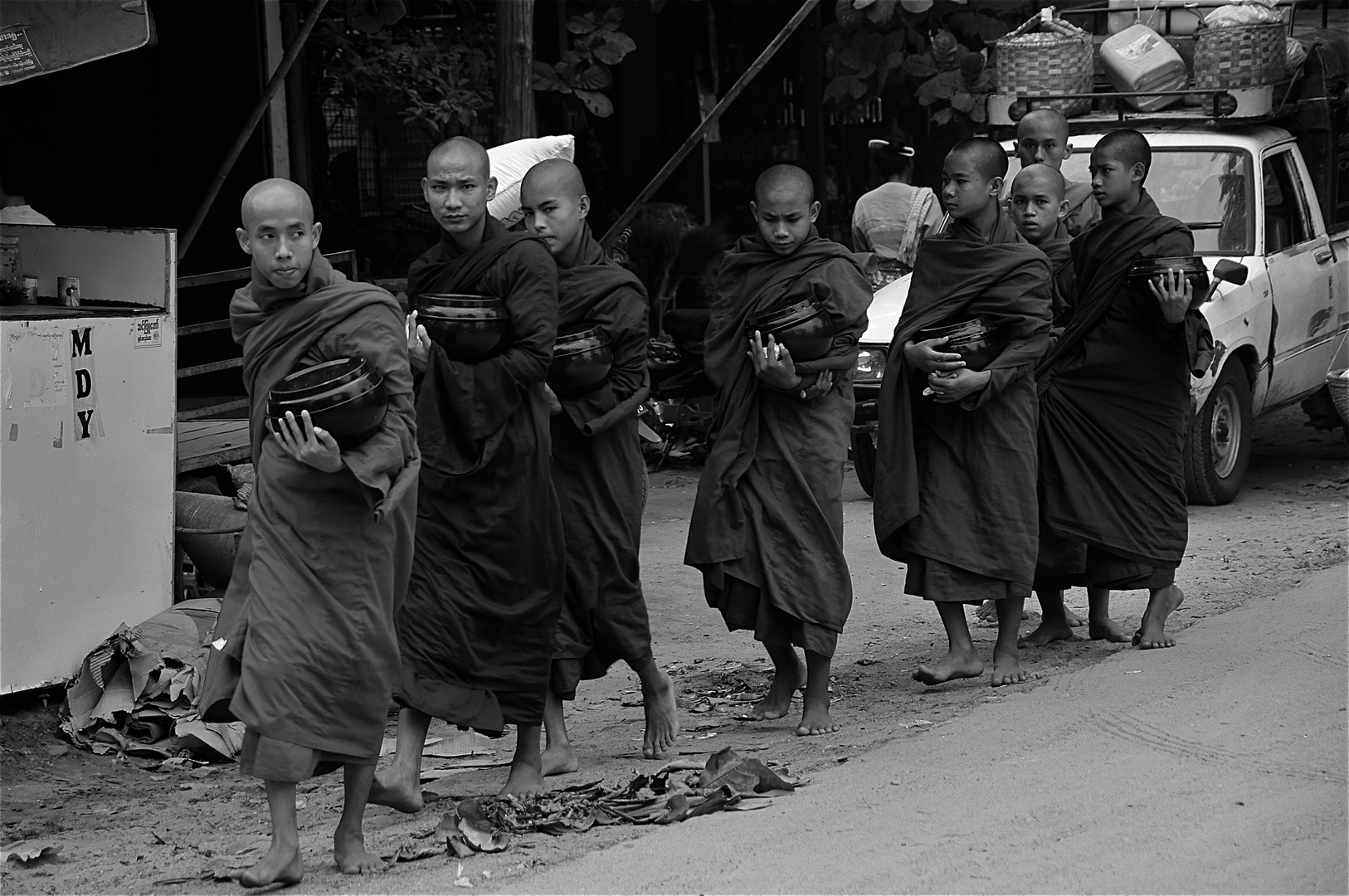 monks, burma 2011