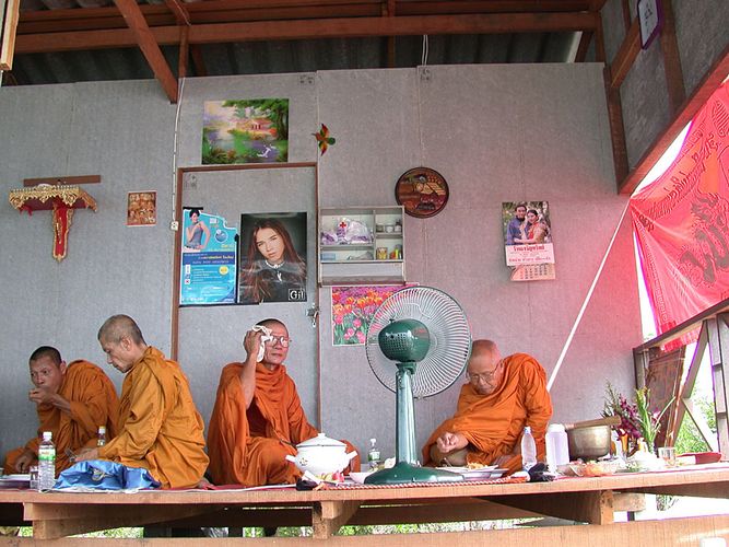 Monks Eating