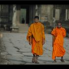 Monks in Angkor Wat