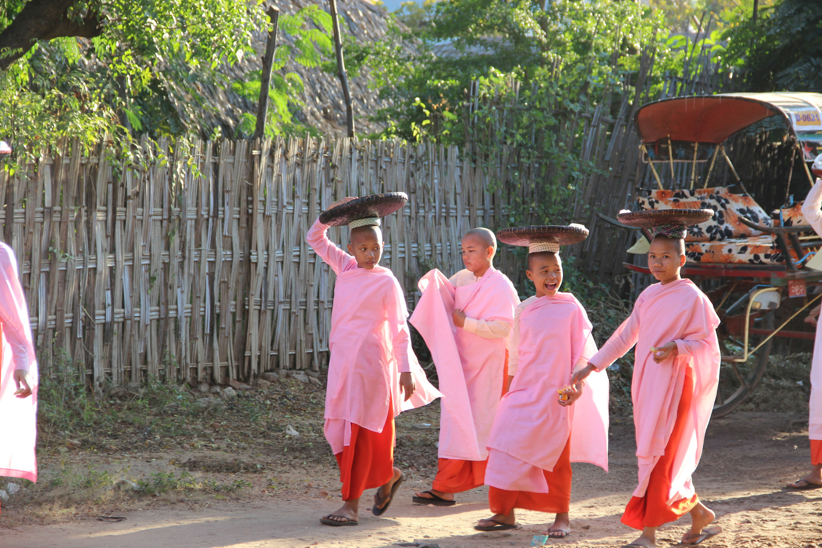 Monks in Bagan