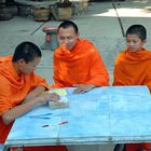 Monks in Wat Xieng Thong