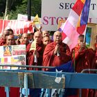 Monks' protest against brutal regime