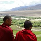 Monks watching the upper Indus valley