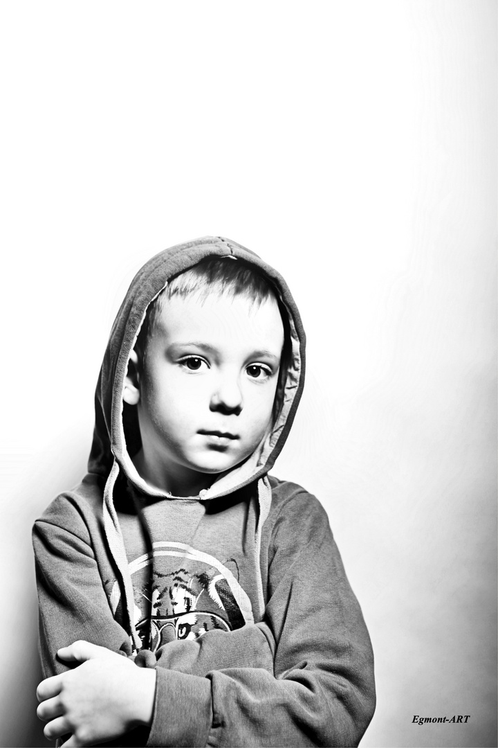 Monochrome Children Portrait