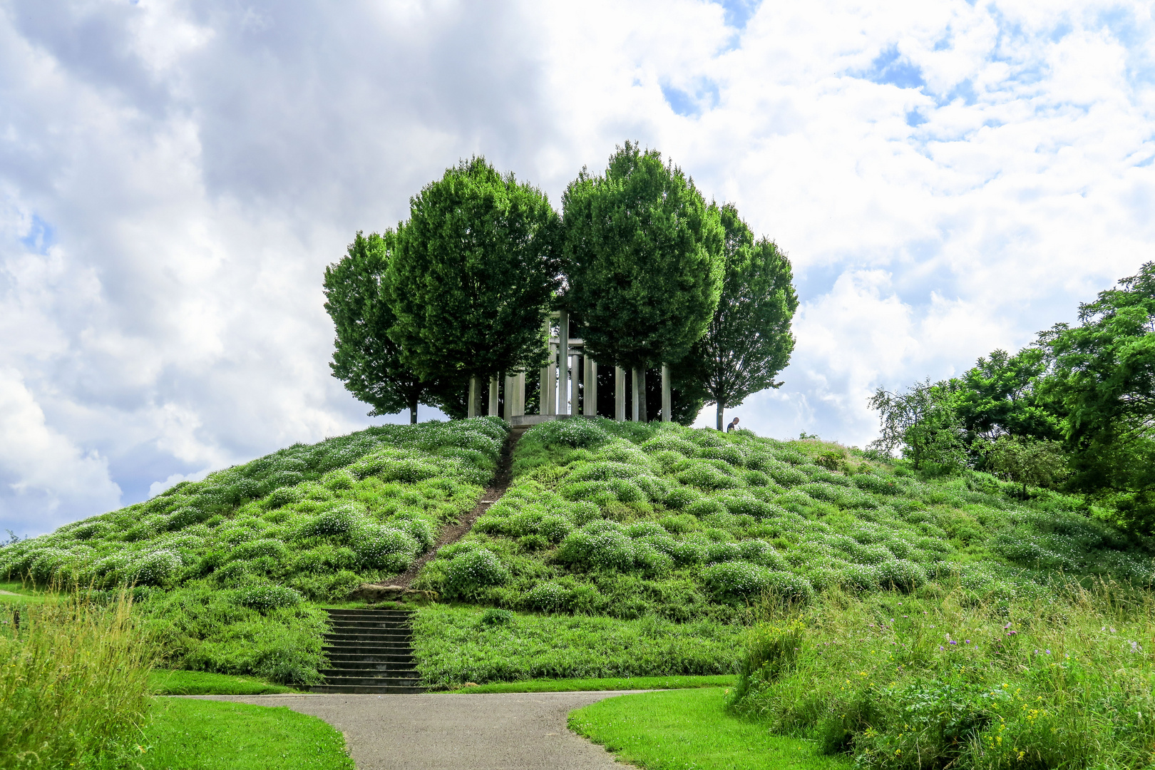 Monopteros Landschaftgärten Hohenheim Stuttgart